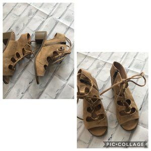 Lane Bryant Size 8W Lace Up Sandals
